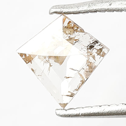 0.35 CT Kite Shape Earth Mined Loose Diamond, Natural Translucent 7.00 x 7.00 mm Salt and Pepper Diamond