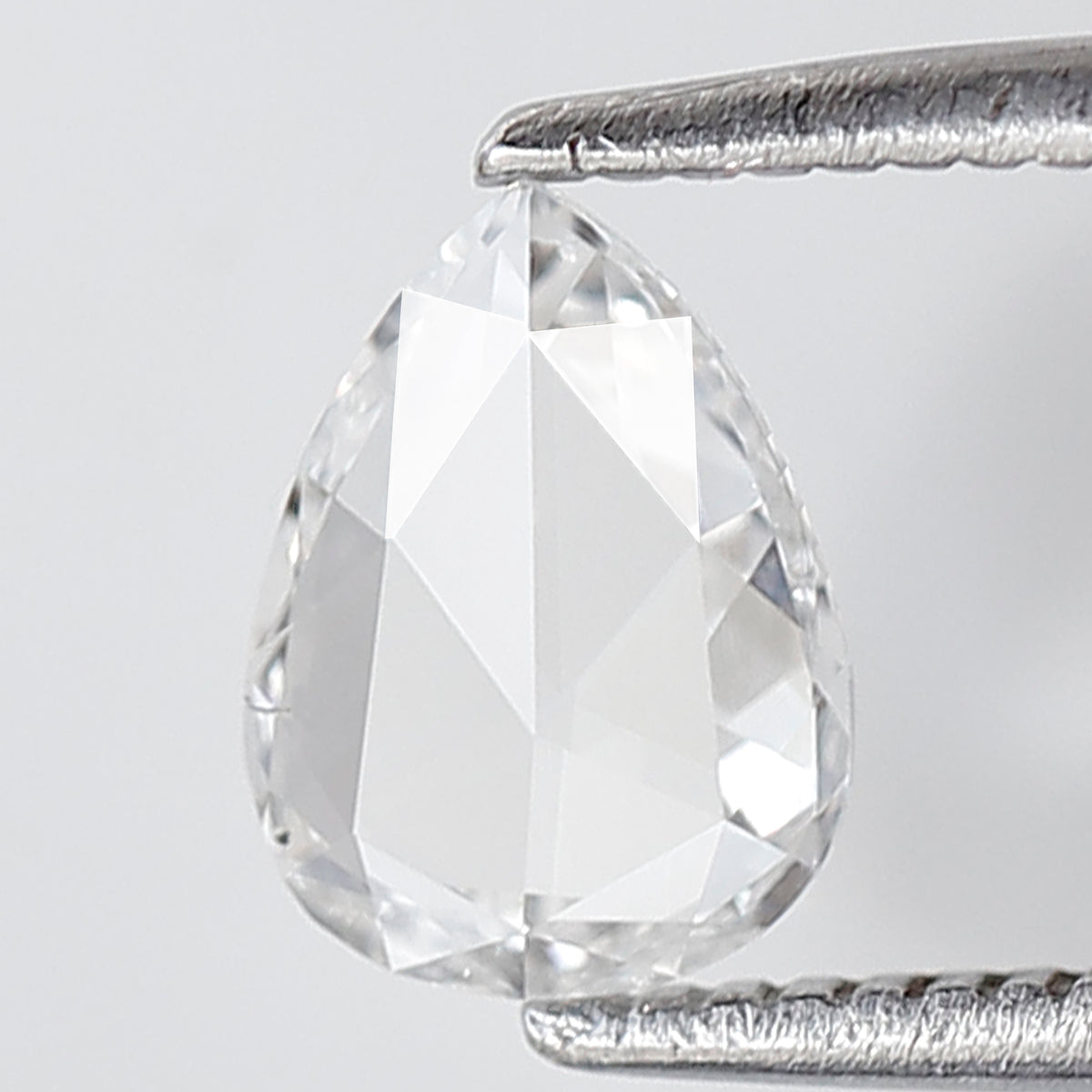 0.47 Ct Pear Shape Rose Cut Diamond 7 mm EF color VS Clarity Natural Loose Diamond