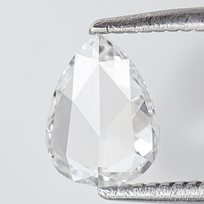 0.47 Ct Pear Shape Rose Cut Diamond 7 mm EF color VS Clarity Natural Loose Diamond