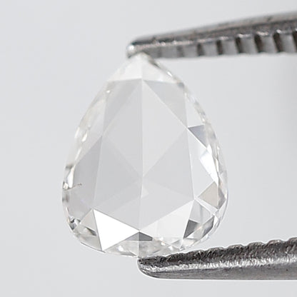 0.47 Ct Pear Shape Rose Cut Diamond 7 mm EF color VS Clarity Natural Loose Diamond