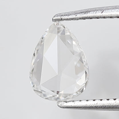 0.47 Ct Pear Shape Rose Cut Diamond 7 mm EF color VS Clarity Natural Loose Diamond