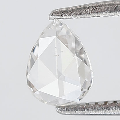 0.34 Ct Pear Shape Rose Cut Diamond 6 mm FG Color VS SI Clarity Natural Loose Diamond