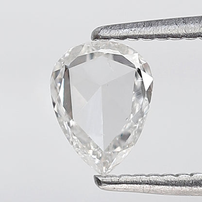 0.34 Ct Pear Shape Rose Cut Diamond 6 mm FG Color VS SI Clarity Natural Loose Diamond