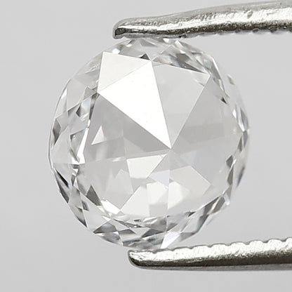 1.01 CT Beautiful D Color Transparent VS Clarity 7.3 mm Round Shape Natural Loose Rose Cut Diamond For Wedding Ring