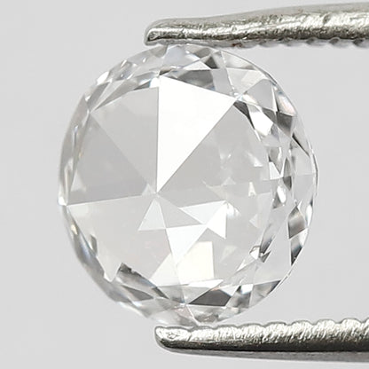 1.01 CT Beautiful D Color Transparent VS Clarity 7.3 mm Round Shape Natural Loose Rose Cut Diamond For Wedding Ring