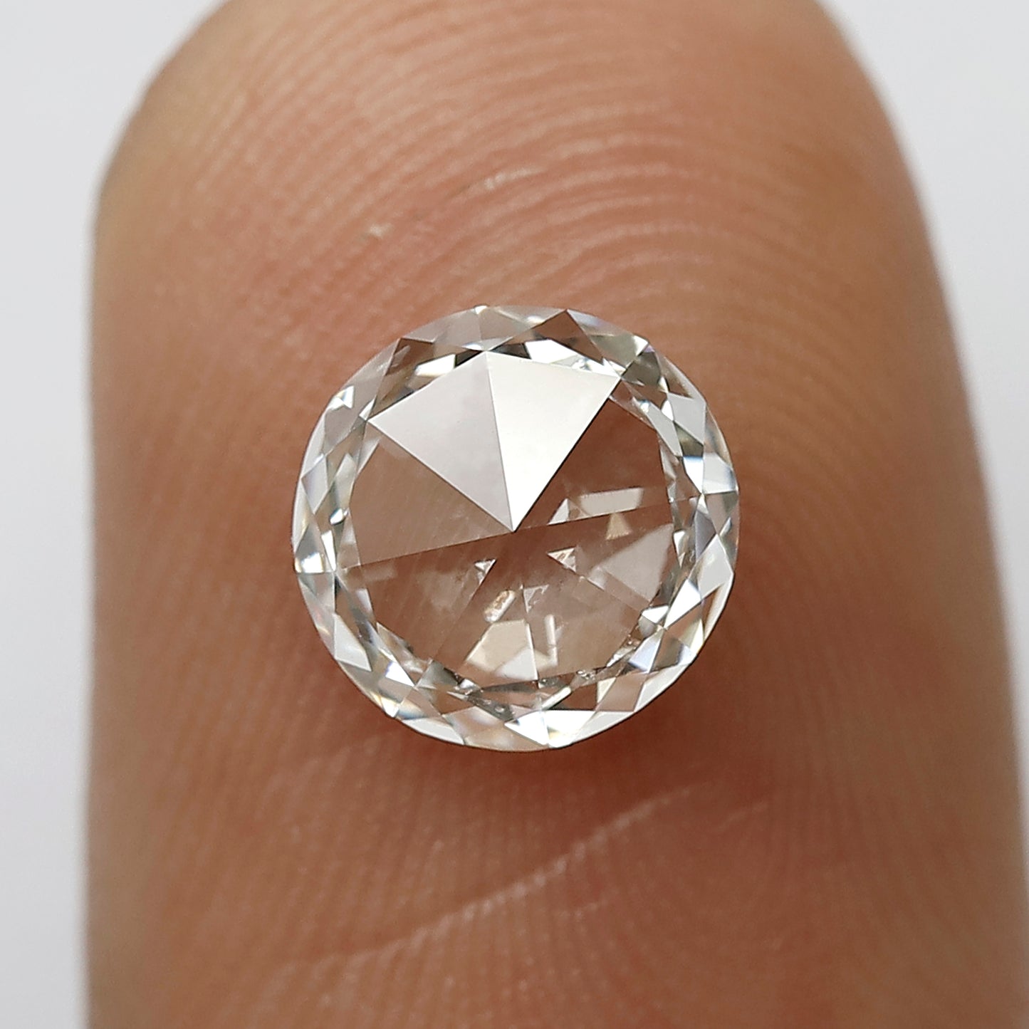 1.01 CT Beautiful D Color Transparent VS Clarity 7.3 mm Round Shape Natural Loose Rose Cut Diamond For Wedding Ring