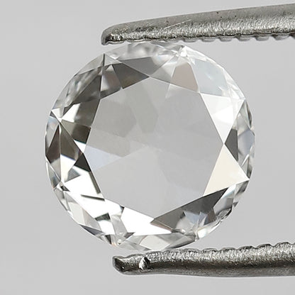 1.01 CT Beautiful D Color Transparent VS Clarity 7.3 mm Round Shape Natural Loose Rose Cut Diamond For Wedding Ring