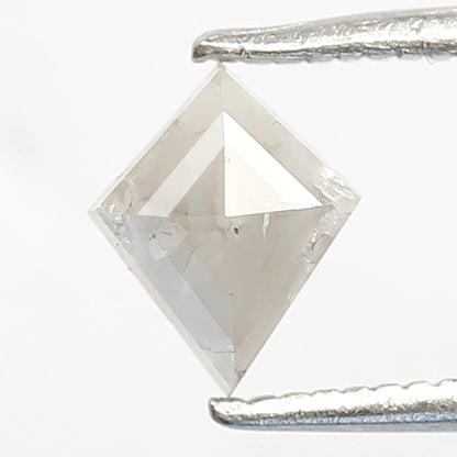 0.49 CT Misty Gray Kite Shape Diamond, 6.70 x 5.50 mm Natural Salt and Pepper Earth Mined Diamond For Wedding Band