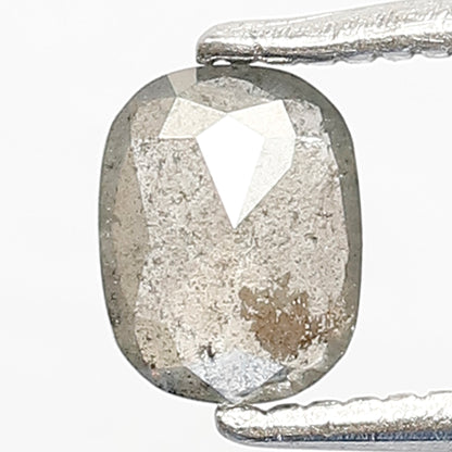 0.41 CT Translucent Oval Shape Earth Mined Diamond, 5.50 mm Natural Salt and Pepper Loose Diamond