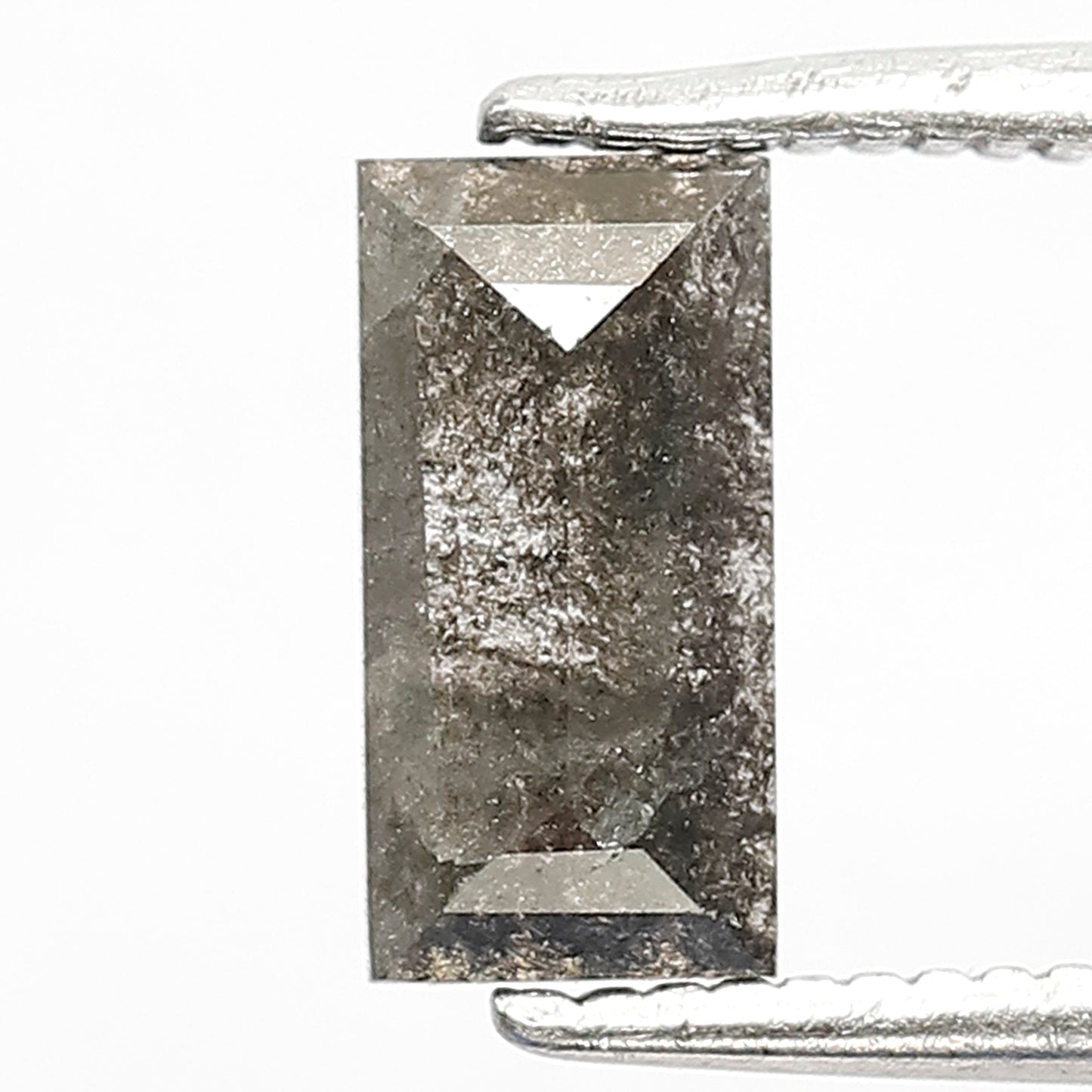 8.00 x 4.00 mm Baguette Shape Salt and Pepper Diamond, 0.63 CT Natural Loose Diamond, Earth Mined Conflict Free Stone for Ring
