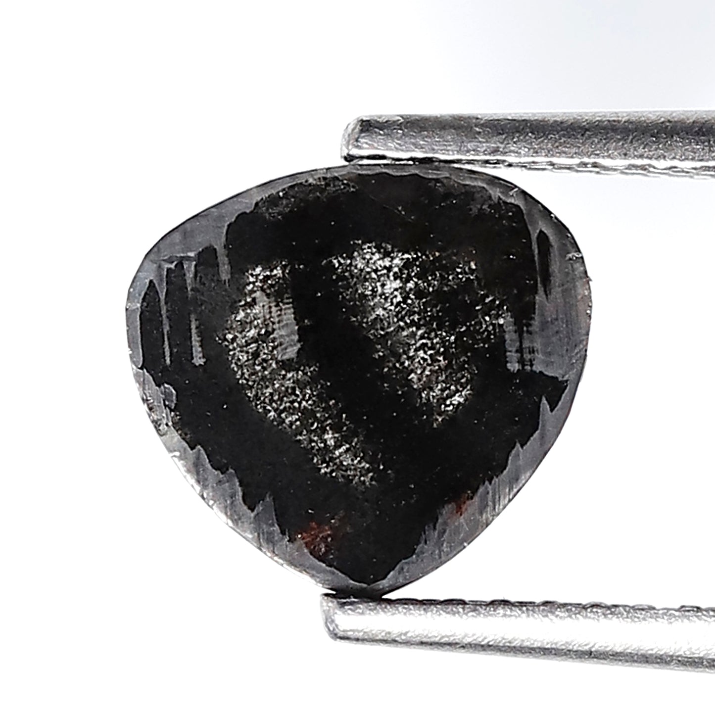1.48 Ct Pear Shape Salt and Pepper Diamond 7 MM Natural Loose Grey Black Color Diamond