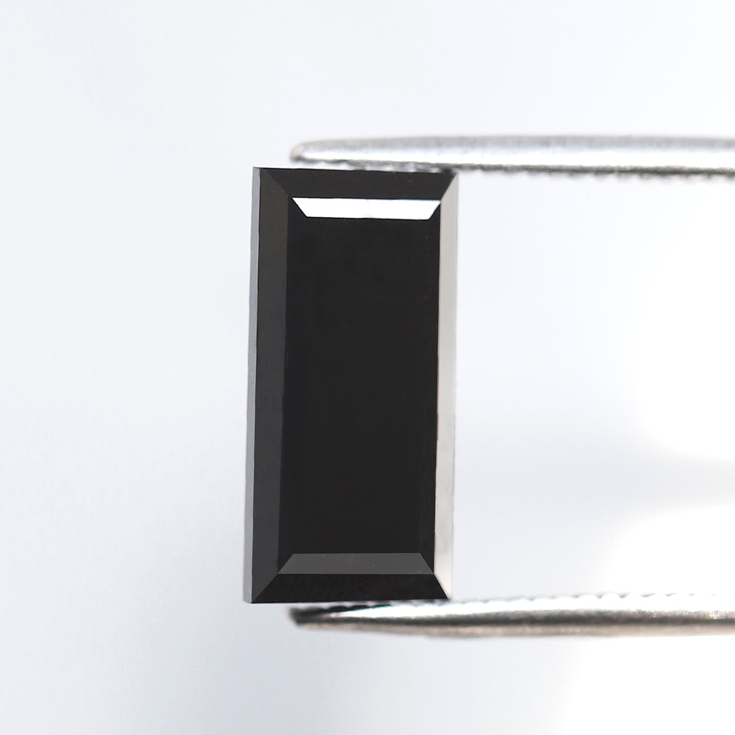 Baguette Cut 3.11 Ct Black Diamond, Natural Treated Loose Diamond, 12 x 6 mm for Wedding Band