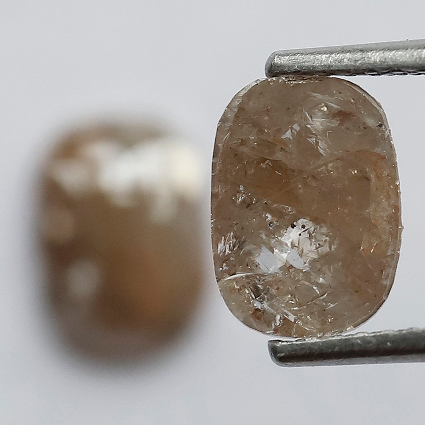 8 MM Twin Pair Of Splendid Fancy Reddish Brown color 2.33 CT Oval Shape Loose Earth Mined Natural Rustic Diamond