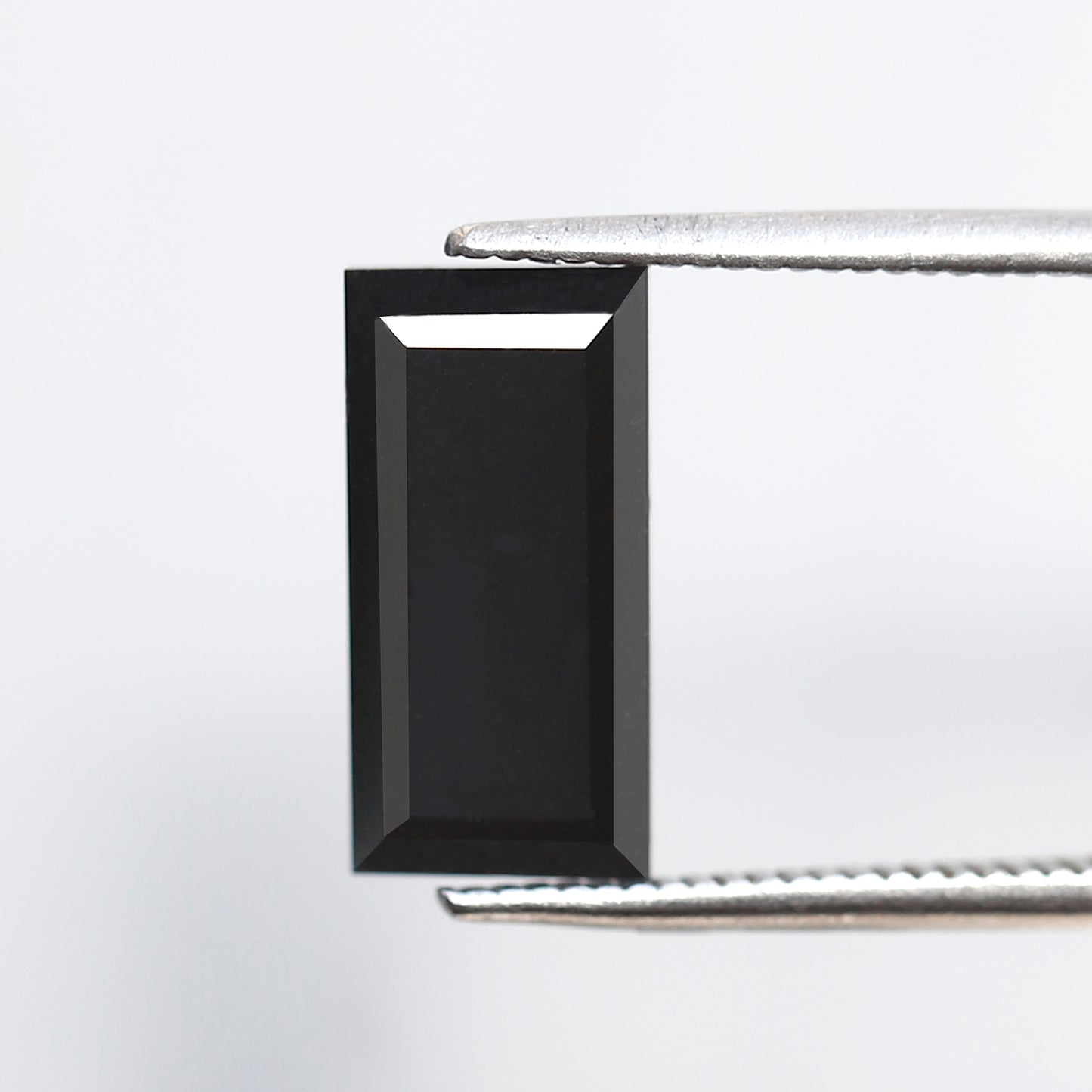 Baguette Cut 3.11 Ct Black Diamond, Natural Treated Loose Diamond, 12 x 6 mm for Wedding Band