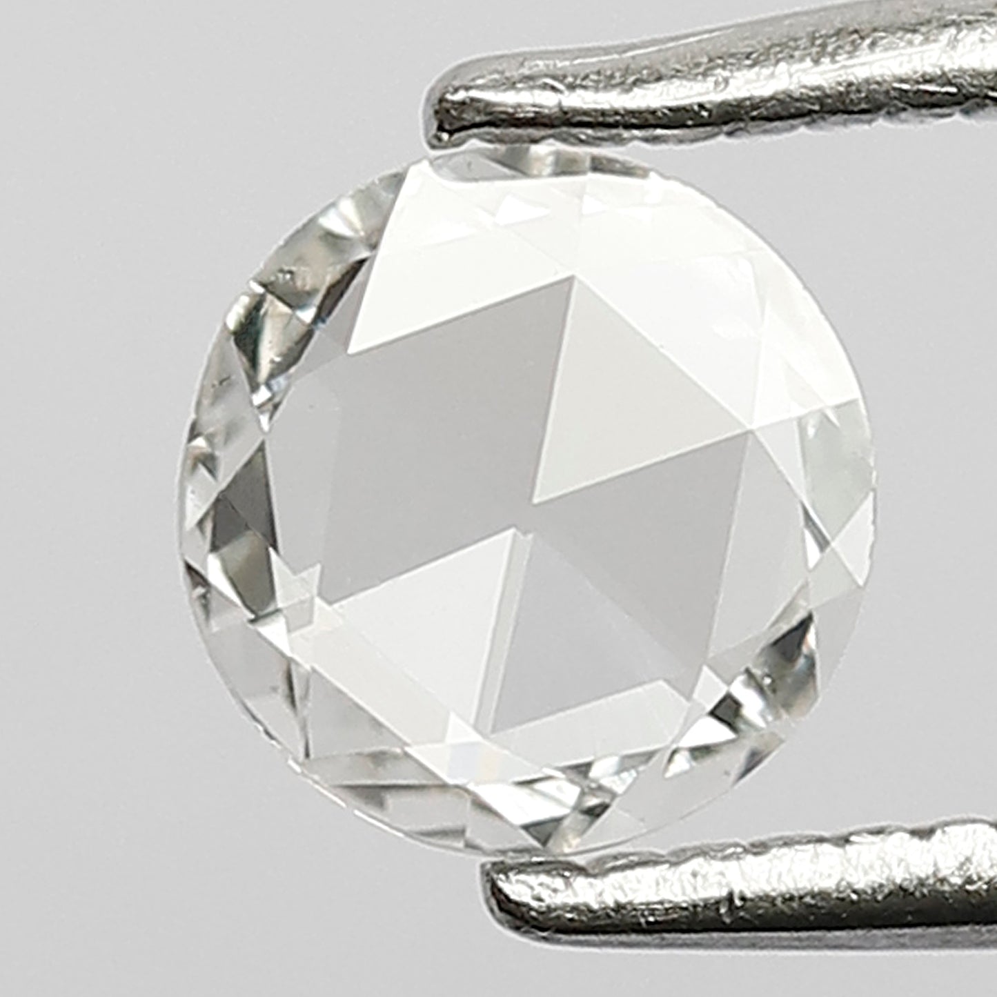 0.41 CT Stunning EF Color 5.5 mm VS Eye Clean Clarity Flat Back Polished Shining Rose Cut Diamond