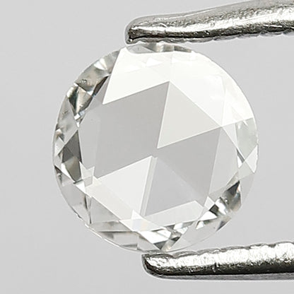 0.41 CT Stunning EF Color 5.5 mm VS Eye Clean Clarity Flat Back Polished Shining Rose Cut Diamond