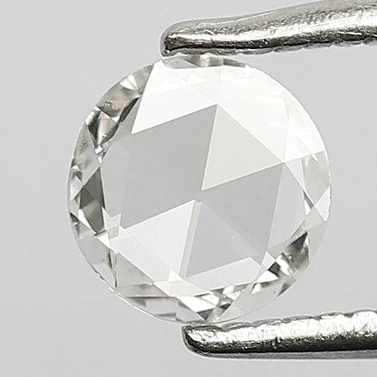 0.41 CT Stunning EF Color 5.5 mm VS Eye Clean Clarity Flat Back Polished Shining Rose Cut Diamond