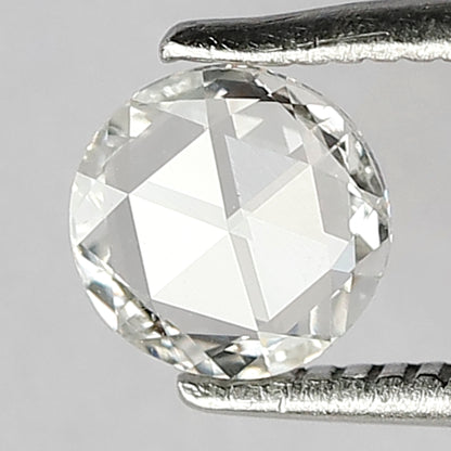 0.41 CT Stunning EF Color 5.5 mm VS Eye Clean Clarity Flat Back Polished Shining Rose Cut Diamond