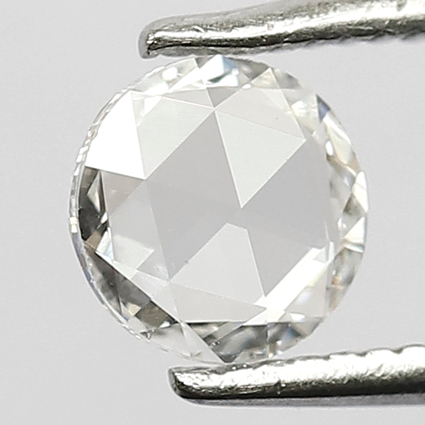 0.41 CT Stunning EF Color 5.5 mm VS Eye Clean Clarity Flat Back Polished Shining Rose Cut Diamond