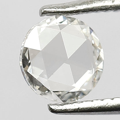 0.41 CT Stunning EF Color 5.5 mm VS Eye Clean Clarity Flat Back Polished Shining Rose Cut Diamond