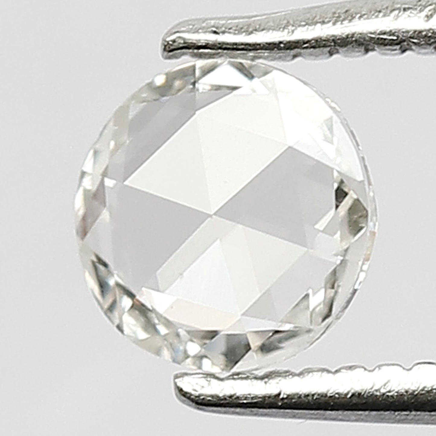 0.41 CT Stunning EF Color 5.5 mm VS Eye Clean Clarity Flat Back Polished Shining Rose Cut Diamond