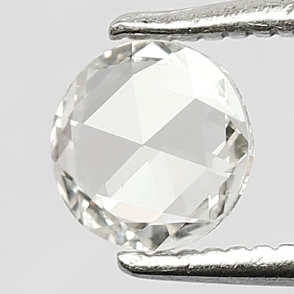 0.41 CT Stunning EF Color 5.5 mm VS Eye Clean Clarity Flat Back Polished Shining Rose Cut Diamond
