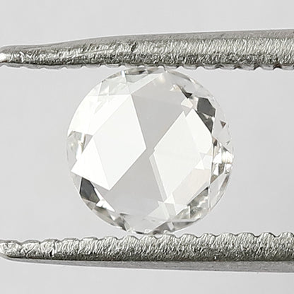 0.41 CT Stunning EF Color 5.5 mm VS Eye Clean Clarity Flat Back Polished Shining Rose Cut Diamond
