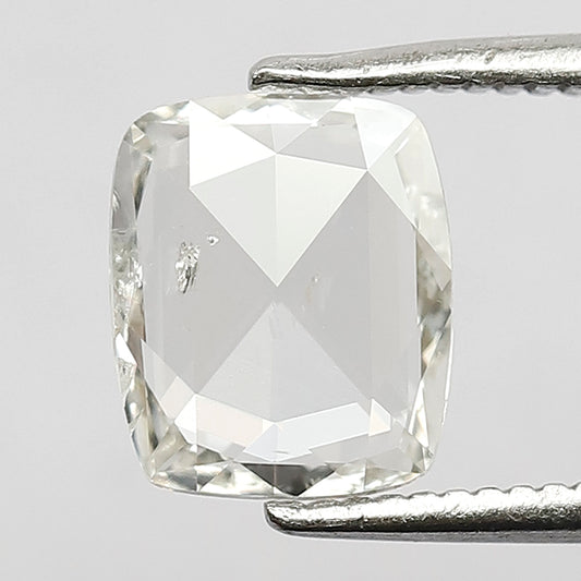 8 MM Long Elongated Cushion Shaped 1.05 CT Half Cut Polished GH Color Loose Rose Cut Diamond Perfect For Making Vintage Jewelry
