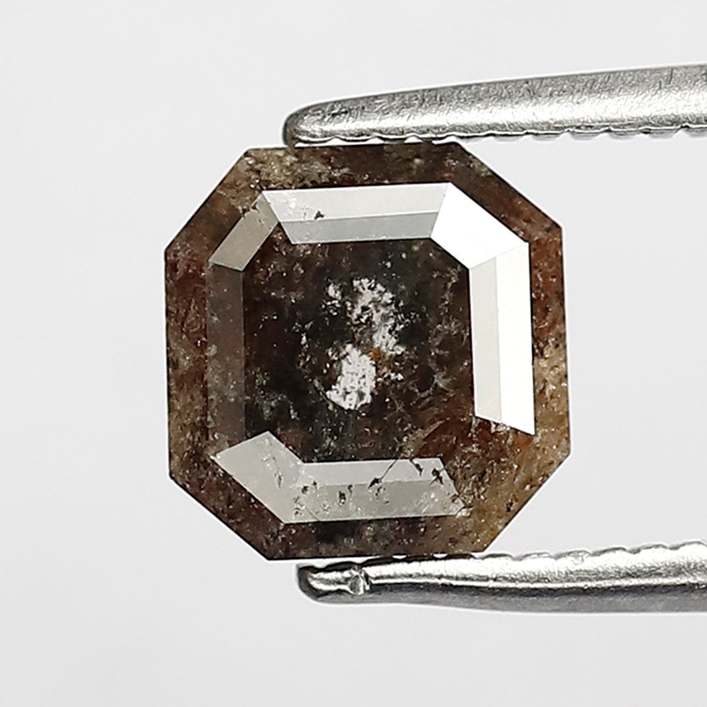 1.24 ct 6 mm Natural loose Diamond Salt and pepper Fancy color  Brownish  diamond