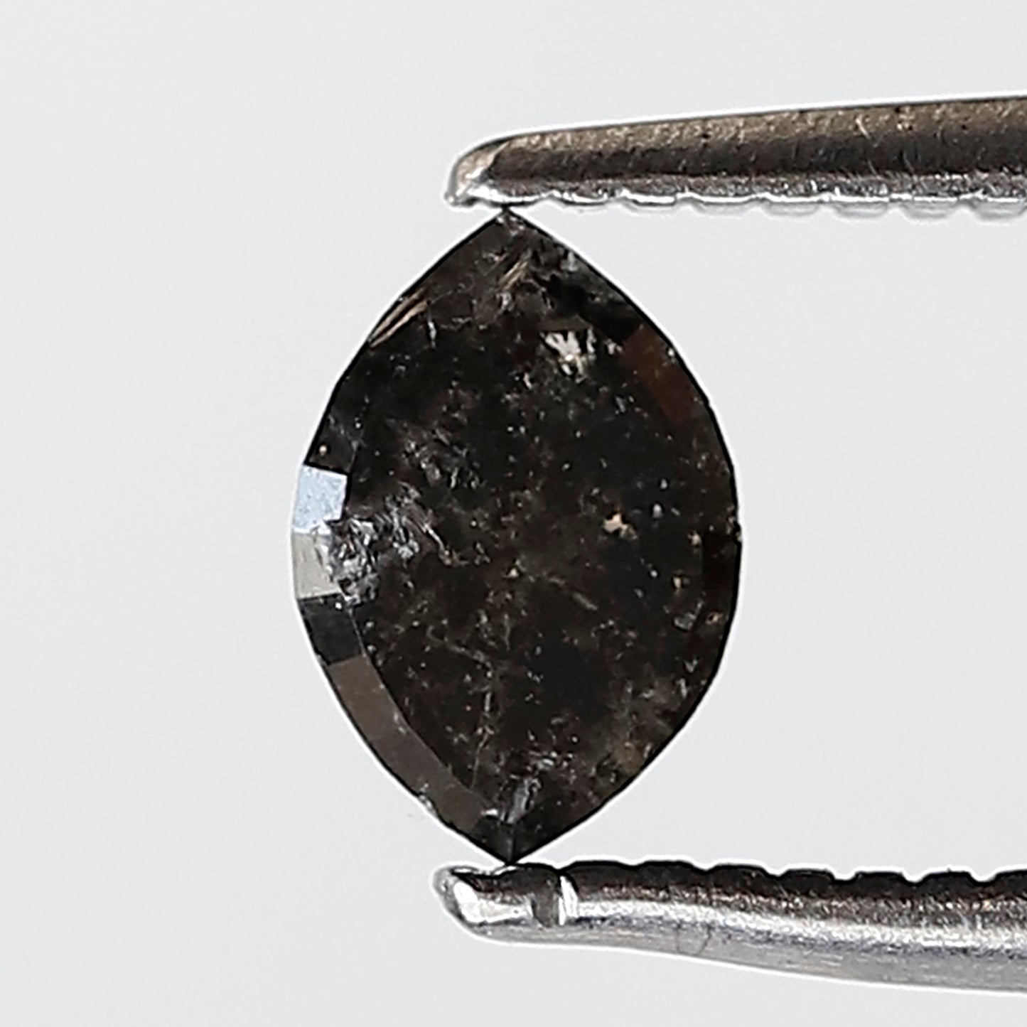 0.52 CT Marquise Shape Salt and pepper Diamond 6 MM Grey Black Color Natural Loose Diamond