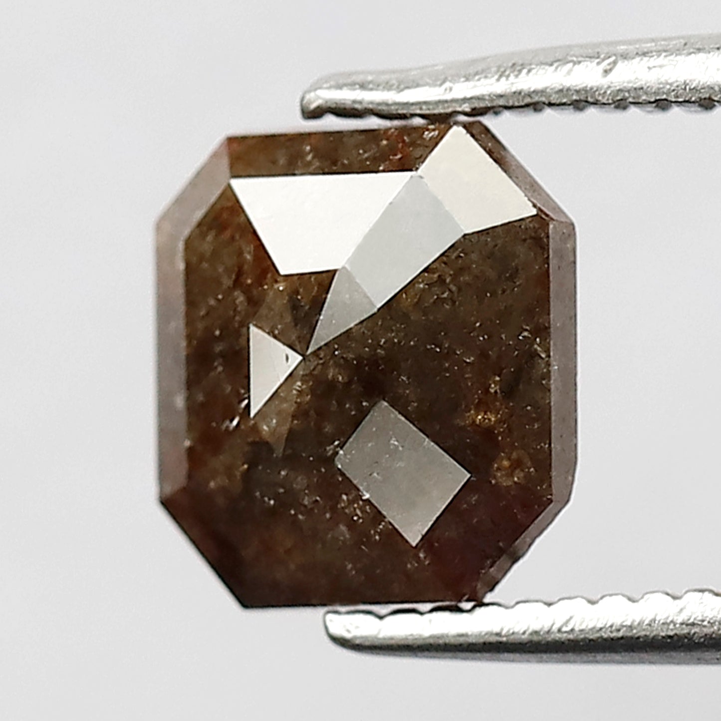 1.41 CT Natural Brown colorsalt and pepper rustic diamond ,Rose cut emerald diamond