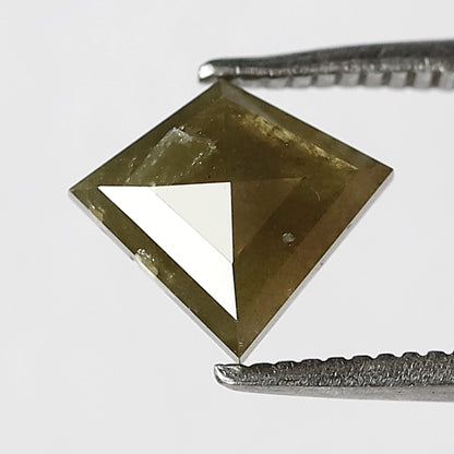 1.12 CT Natural Greenish color Kite shape salt and pepper Rustic diamond , Loose fancy diamond