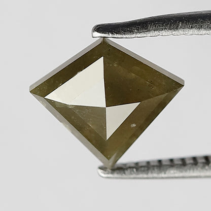 1.12 CT Natural Greenish color Kite shape salt and pepper Rustic diamond , Loose fancy diamond