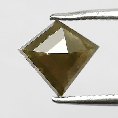 1.12 CT Natural Greenish color Kite shape salt and pepper Rustic diamond , Loose fancy diamond