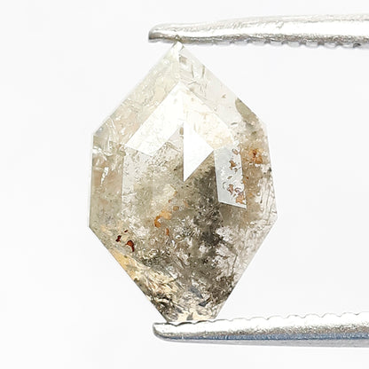 Natural 1.31 Carat Geometric Cut Salt & Pepper Diamond | Gray Loose Diamond Stone