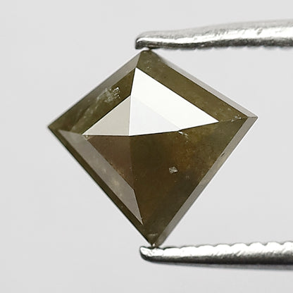 1.12 CT Natural Greenish color Kite shape salt and pepper Rustic diamond , Loose fancy diamond