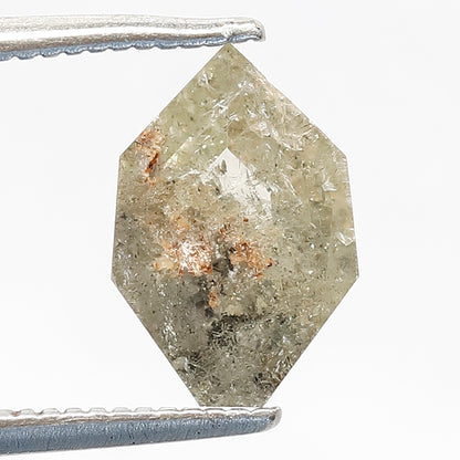 Natural 1.31 Carat Geometric Cut Salt & Pepper Diamond | Gray Loose Diamond Stone