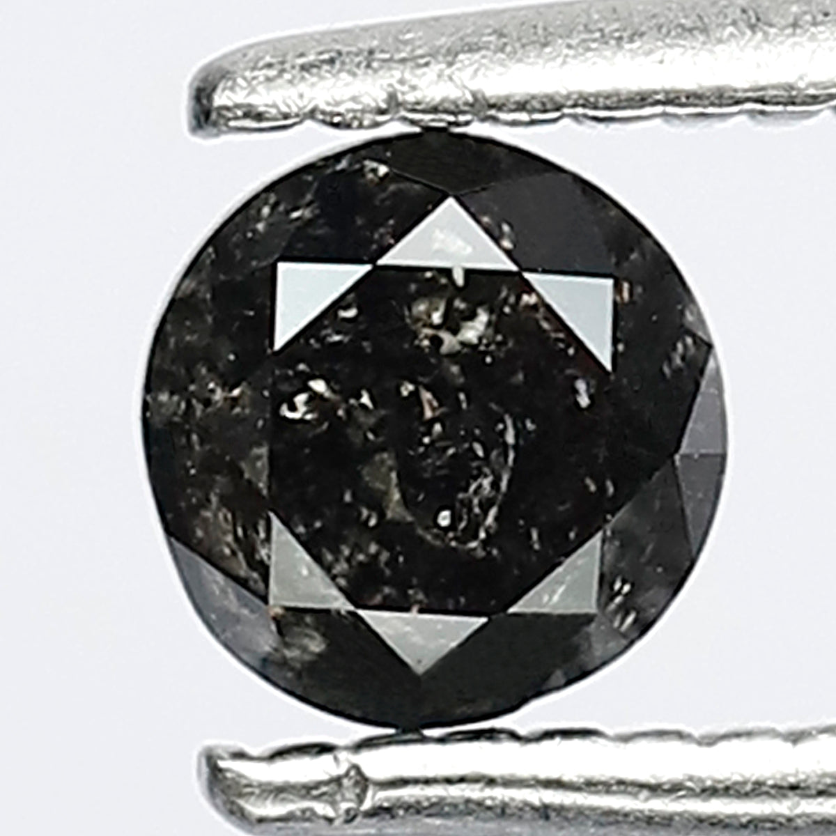0.41 CT Splendid Black Grey I3 Clarity Salt and Pepper Diamond Made For Claw Prong Engagement Ring