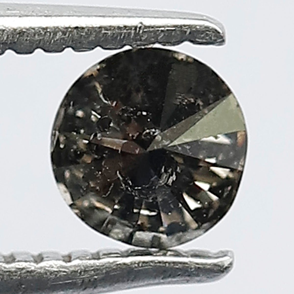 0.41 CT Splendid Black Grey I3 Clarity Salt and Pepper Diamond Made For Claw Prong Engagement Ring
