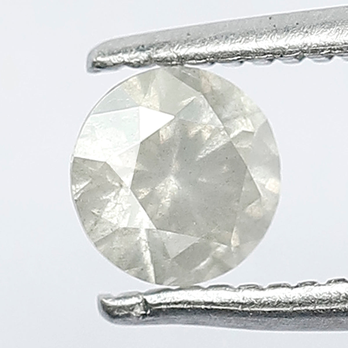 0.39 CT Round Brilliant Cut 4.7 x 4.7 MM Natural Grey Salt and Pepper Diamond Perfect For Making Handmade Ring
