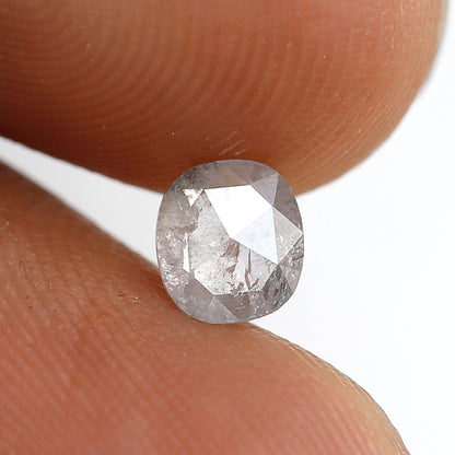 0.47 Ct 5 MM Oval Shape Natural Loose Diamond Misty White Color Salt and pepper Diamond