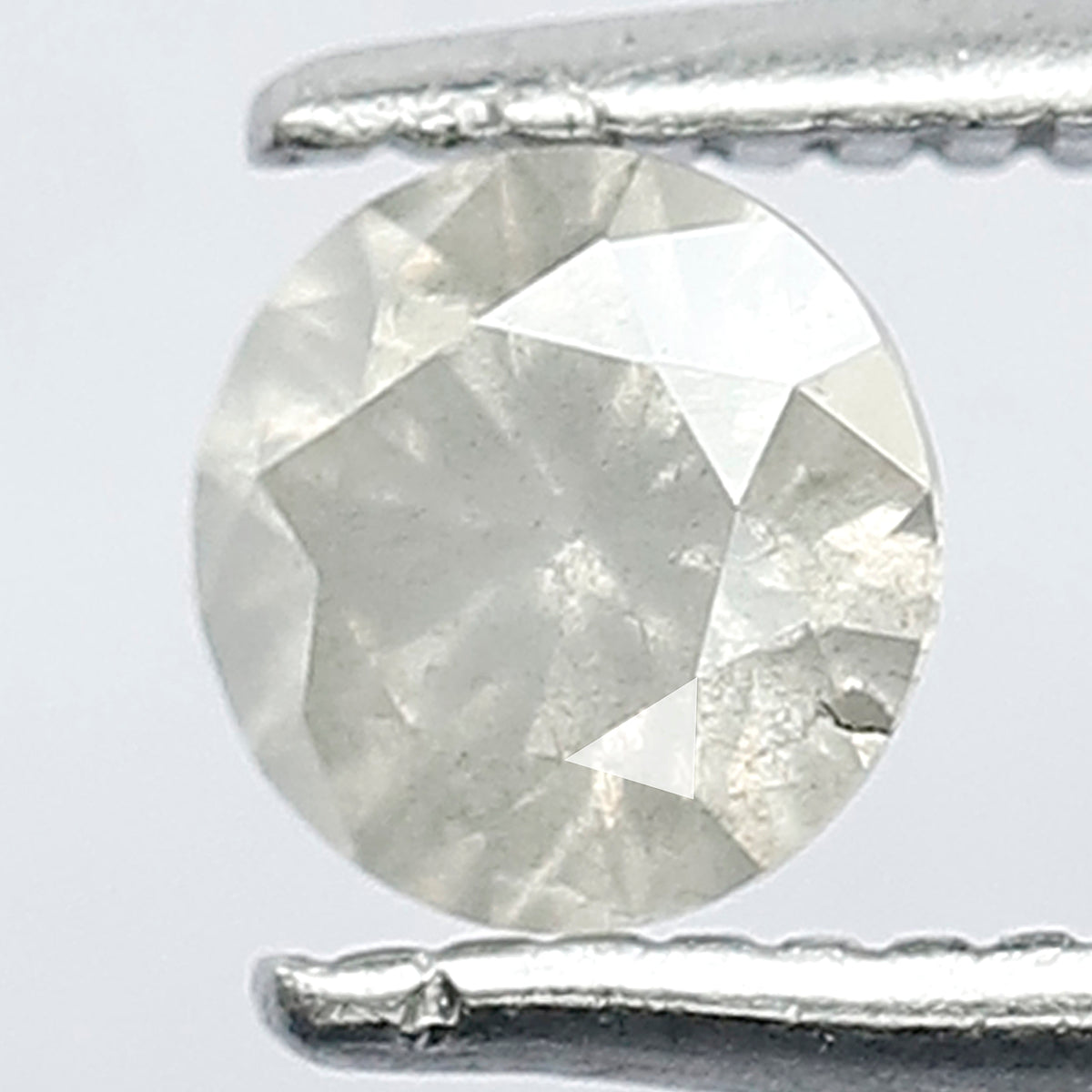 0.39 CT Round Brilliant Cut 4.7 x 4.7 MM Natural Grey Salt and Pepper Diamond Perfect For Making Handmade Ring