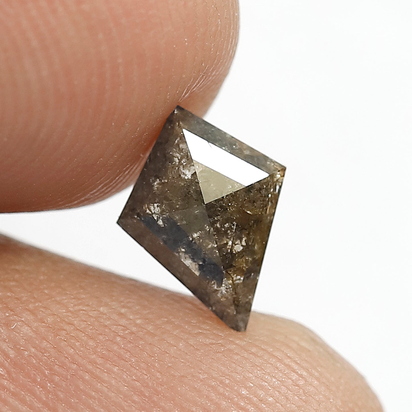Kite Shape Diamond 0.75 CT | Natural Brown Salt and Pepper Diamond for Custom Pendant