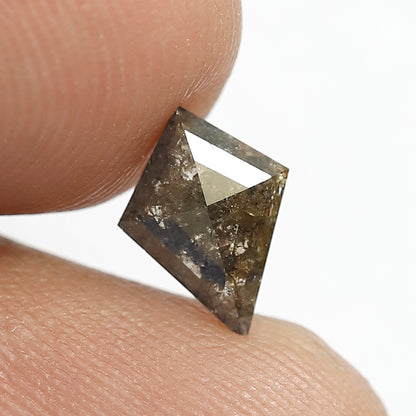 Kite Shape Diamond 0.75 CT | Natural Brown Salt and Pepper Diamond for Custom Pendant