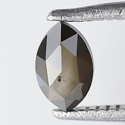 0.37 Ct Marquise Shape Natural Loose Diamond 5.50 MM salt and Pepper Green black Color Diamond