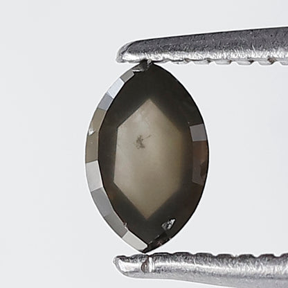 0.37 Ct Marquise Shape Natural Loose Diamond 5.50 MM salt and Pepper Green black Color Diamond
