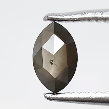 0.37 Ct Marquise Shape Natural Loose Diamond 5.50 MM salt and Pepper Green black Color Diamond