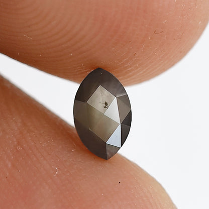 0.37 Ct Marquise Shape Natural Loose Diamond 5.50 MM salt and Pepper Green black Color Diamond
