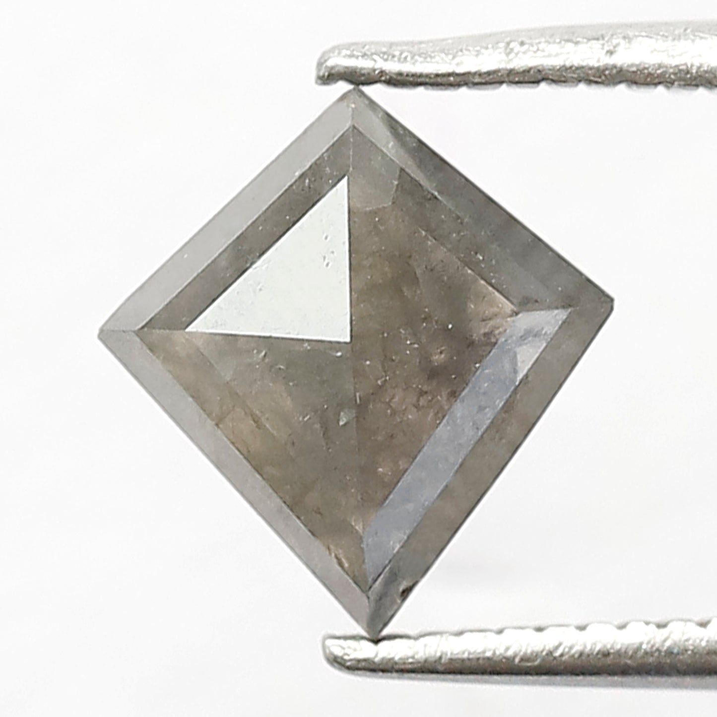 1.31 CT Kite shape Natural Loose 8.70 MM Grey Black color salt and pepper diamond