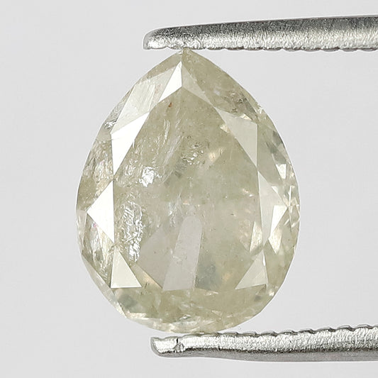 2.13 CT Fancy Light Yellowish Translucent Sparkling Faceted Natural Loose Salt and Pepper Diamond Made for Alternative Bridal Ring